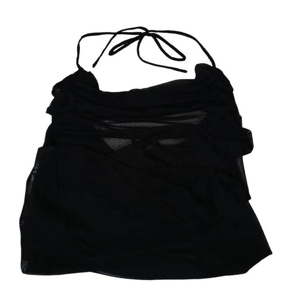 Women's Black Mesh Swimsuit Cover Up -G - Picture 3 of 5